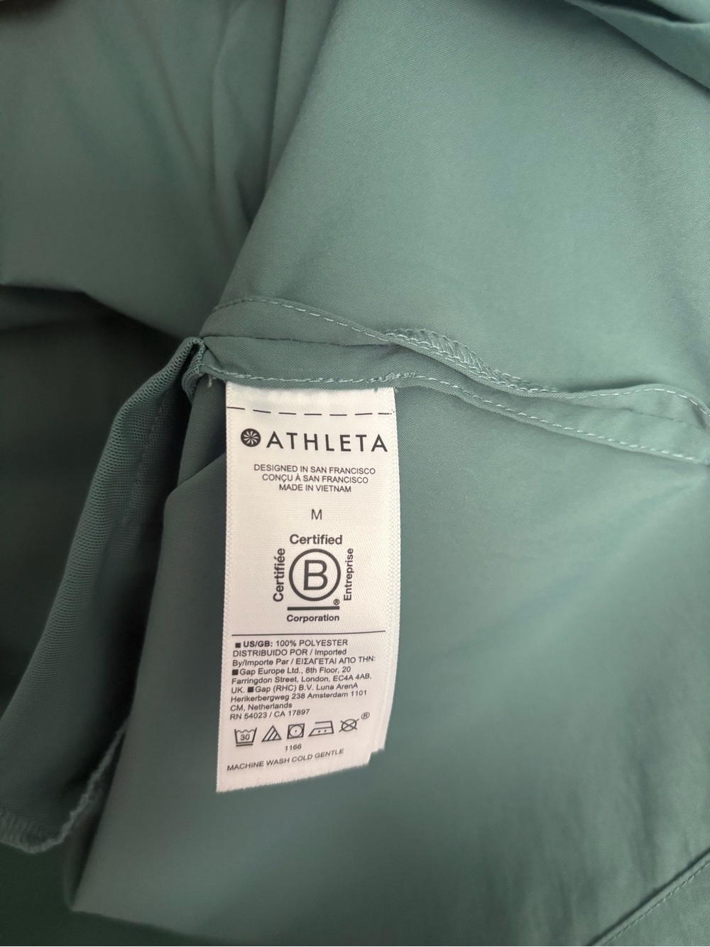 Athleta Topspin Dress Deep Ocean Teal Travel Golf Tennis Active Athleisure UPF M - Picture 8 of 11